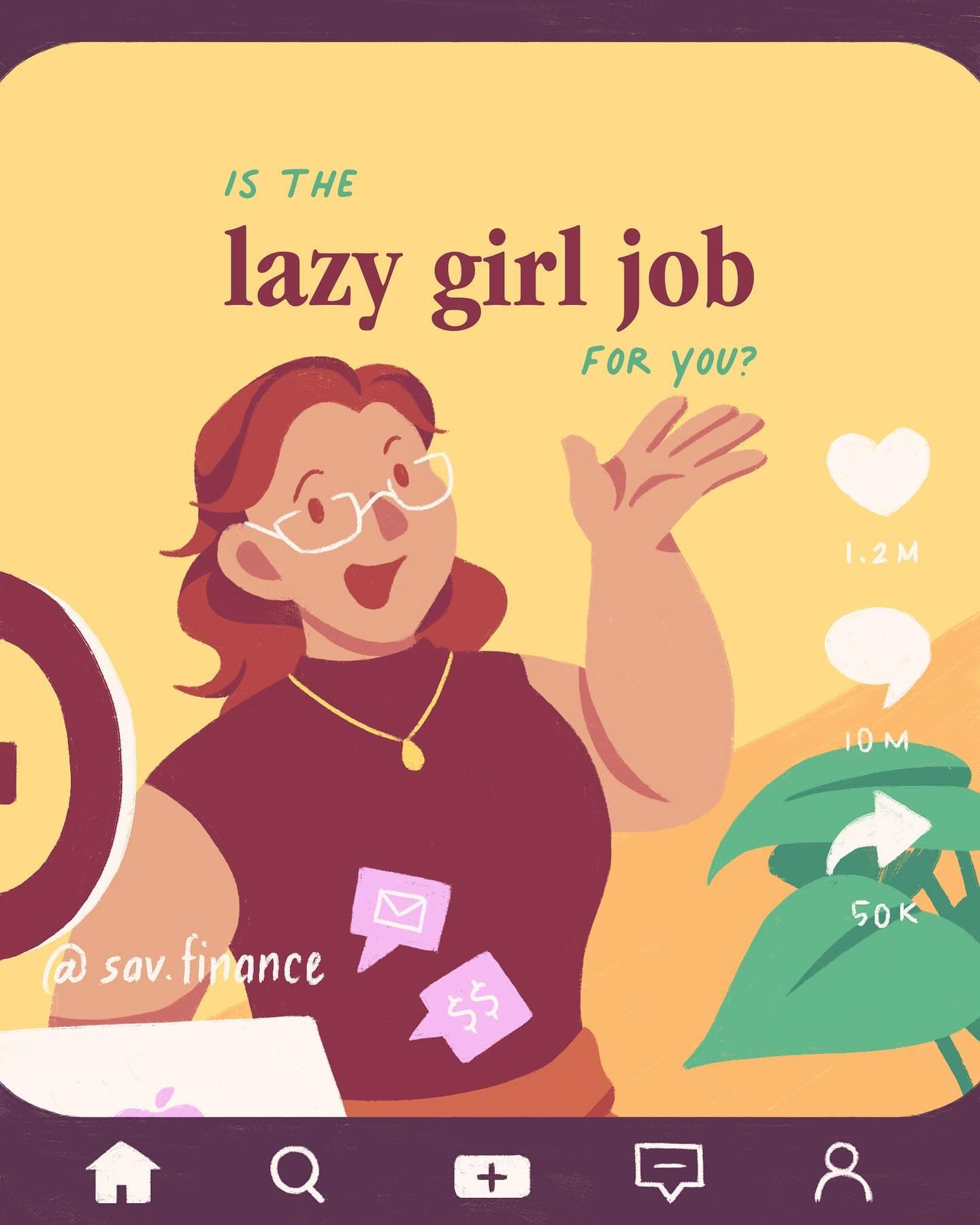 Is the lazy girl job for you?  @ sav finance