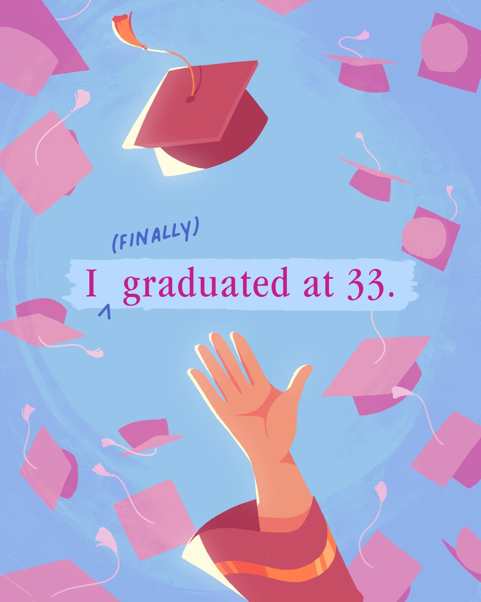 (FINALLY)  I graduated at 33.
